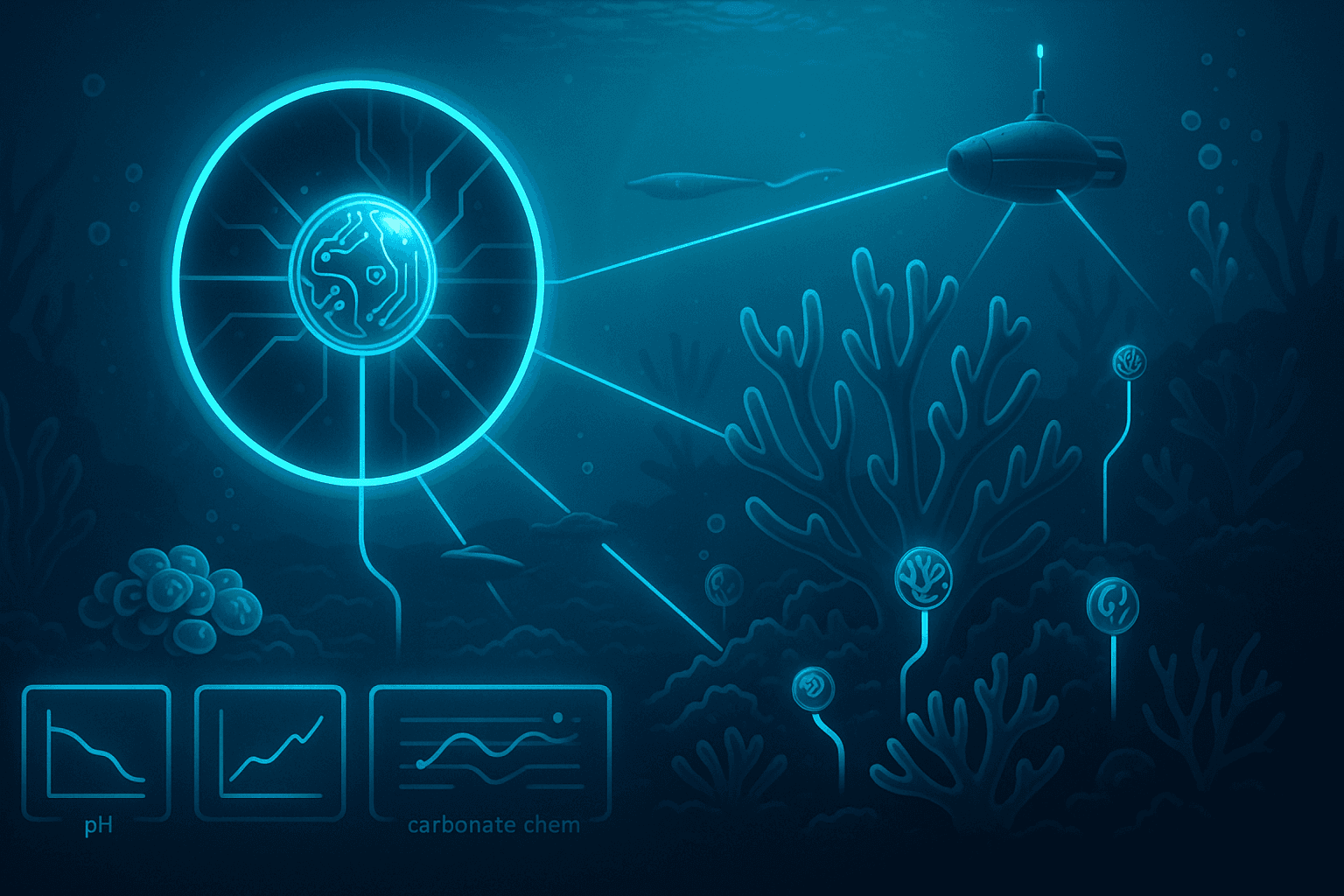 Ocean Acidification Sensors at Micron Scale