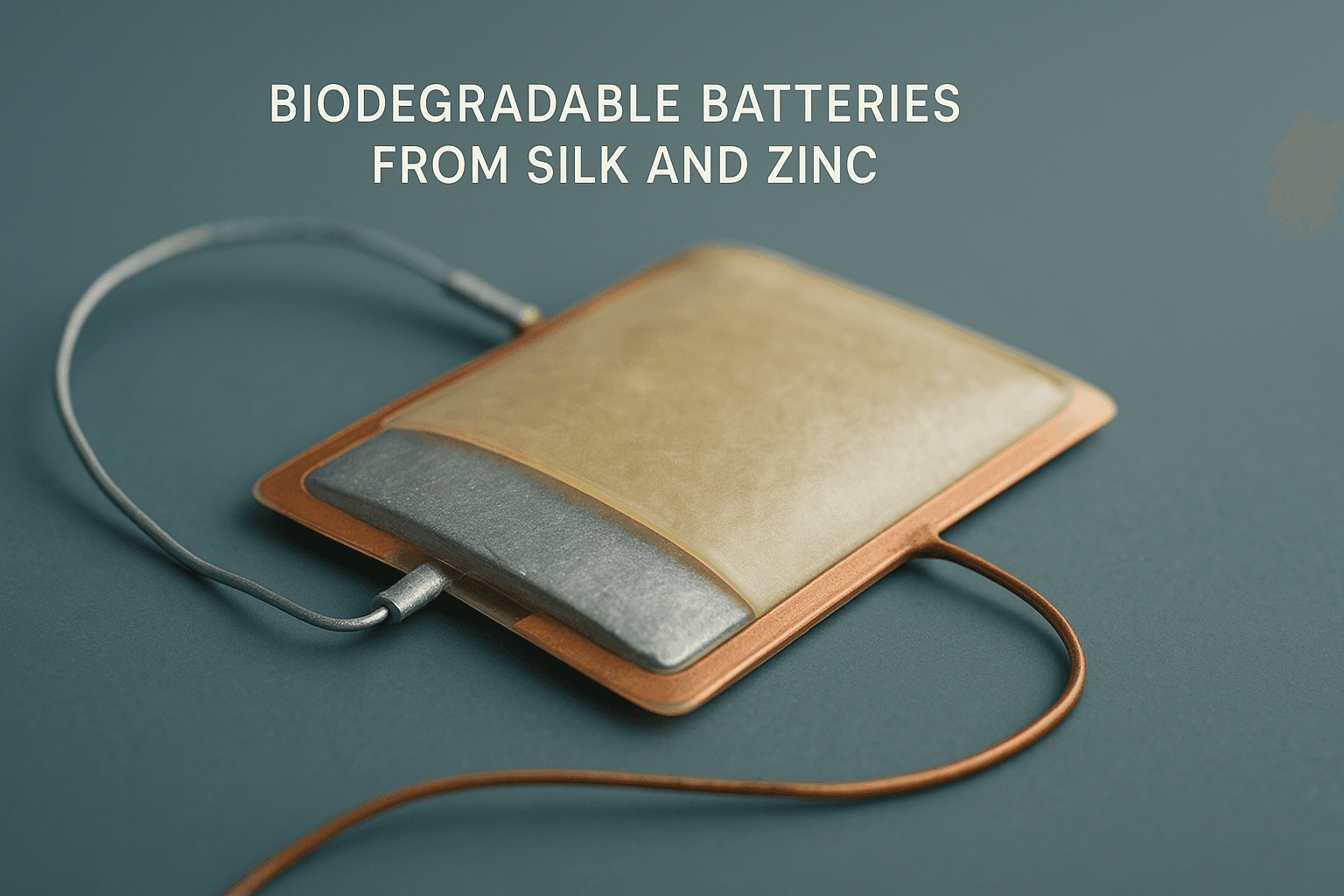 Biodegradable Batteries from Silk and Zinc