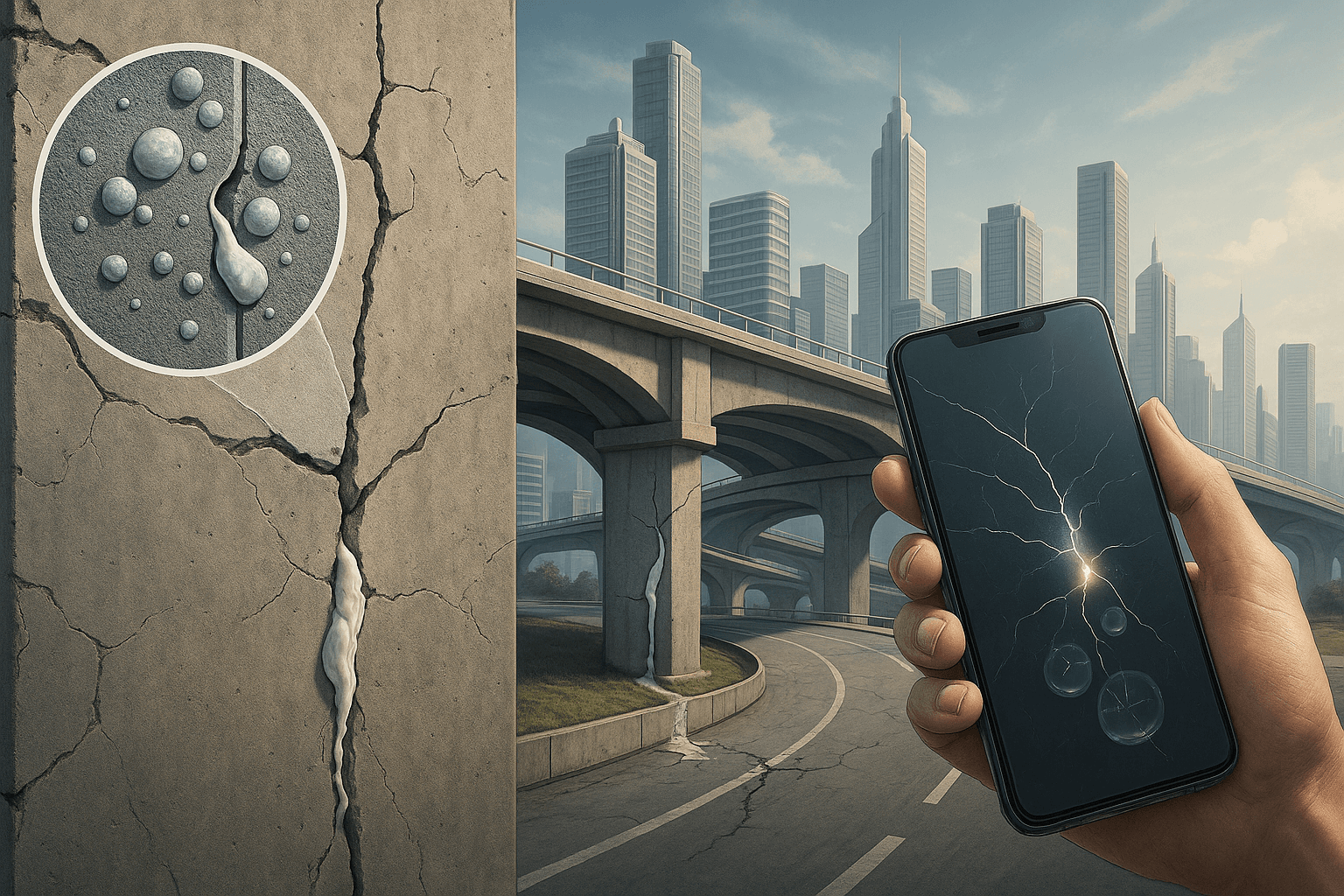 Self-Healing Concrete and Polymers